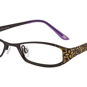 KLiiK Denmark 294 Women's Eyeglasses Grape Tangerine Retired Style Rectangular